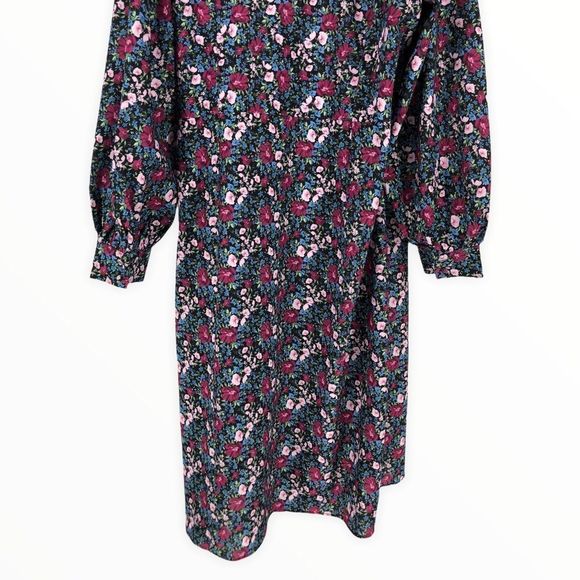Fashion Union ASOS Wrap Midi Dress with Side Tie in Vintage Floral NWT - Picture 7 of 11